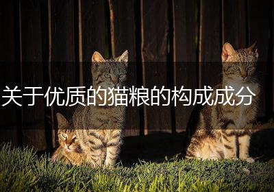 关于优质的猫粮的构成成分
