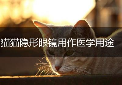 猫猫隐形眼镜用作医学用途