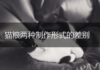 猫粮两种制作形式的差别