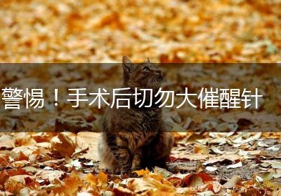 警惕！手术后切勿大催醒针