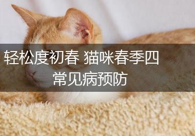 轻松度初春 猫咪春季四常见病预防